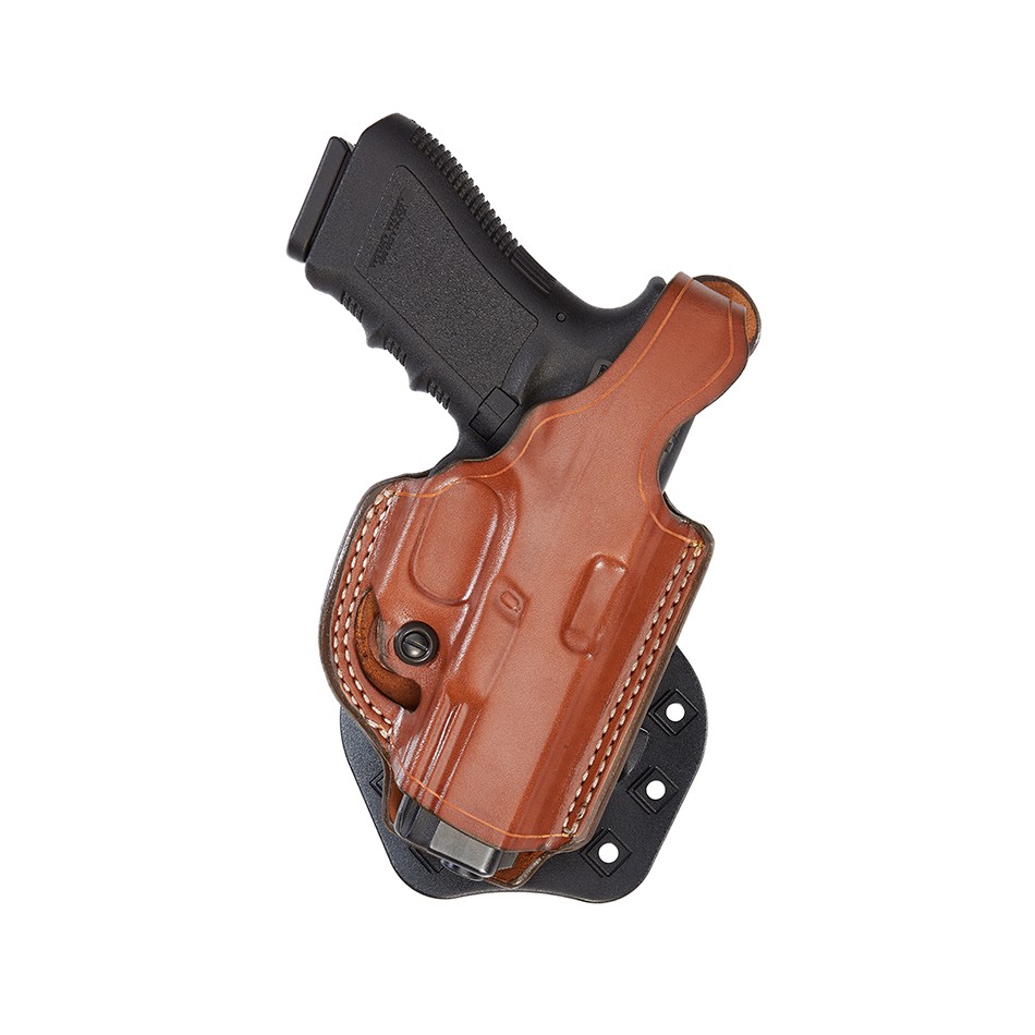 Aker Leather H268BPRU-GL1923 Flatside XR17 Paddle Holster Black RH Fits Glock 19 