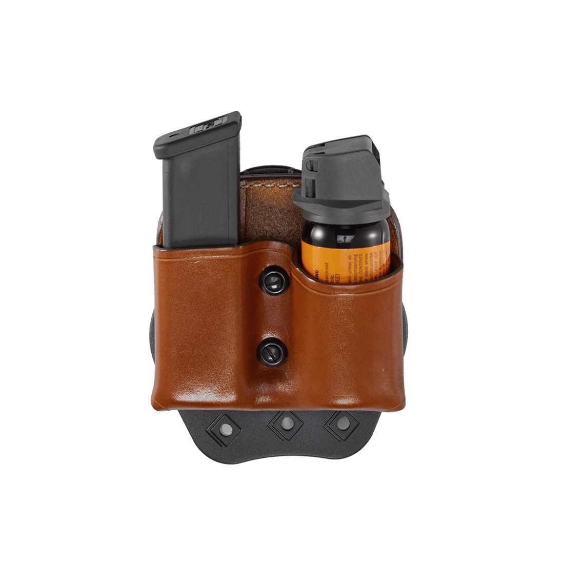 D.M.S.(TM) Mace/Mag Case: Tan, Plain, Right Hand, Size 2 (Double Stack 9mm)
