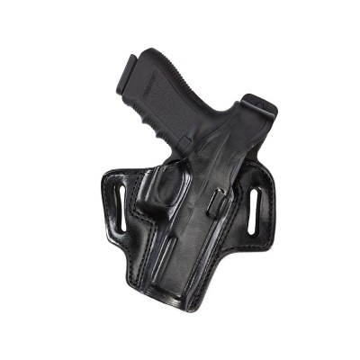 Aker Leather 101 Shoulder Holster Glock 17/19 Right Hand Plain Black N9 for sale online 