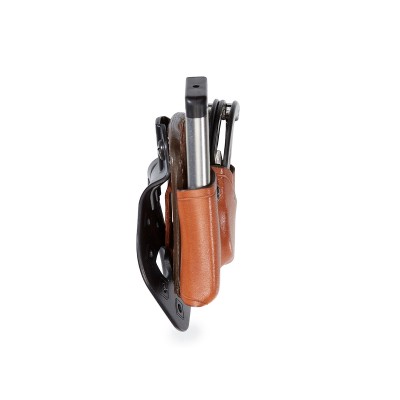 Aker Leather 519a DMS Combo Double Stack .45 Mag /asp Cuff Case Righthand Black for sale online 